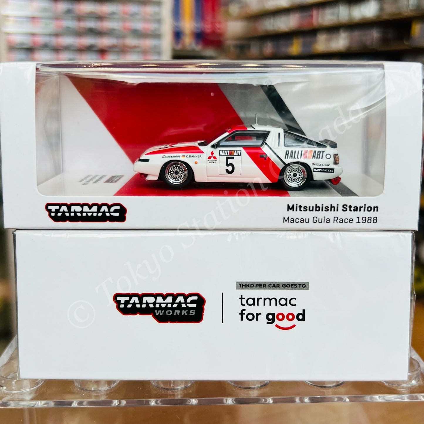 TARMAC WORKS HOBBY64 1/64 Mitsubishi Starion Macau Guia Race 1988 Christian Danner T64-055-88MGP05