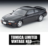 PREORDER TOMYTEC TLVN 1/64 Nissan Silvia Q's Aero 1995 (Black) LV-N333a (Approx. Release Date : DECEMBER 2024 subject to manufacturer's final decision)