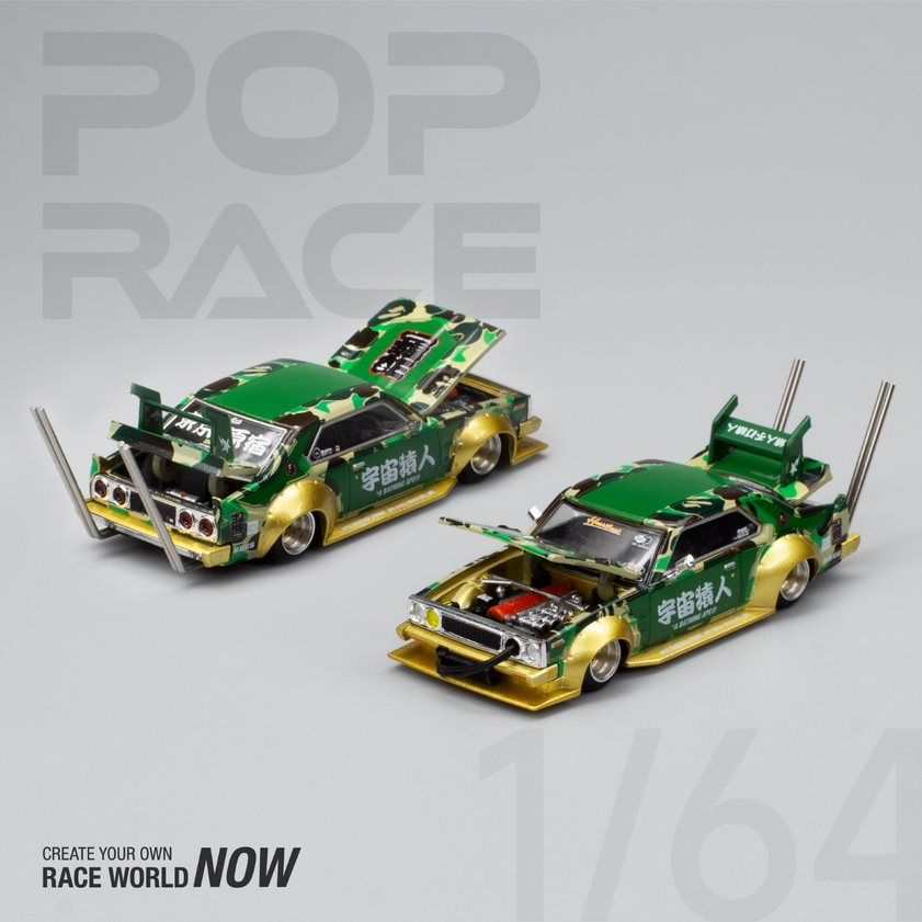 POPRACE x BAPE 1/64 Skyline C210 Bosozoku Style Special Edition PR640009