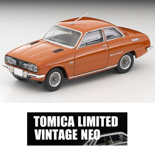 TOMYTEC TLVN 1/64 Isuzu Bellett 1600 GT type R (Orange M) 1973 LV-137c