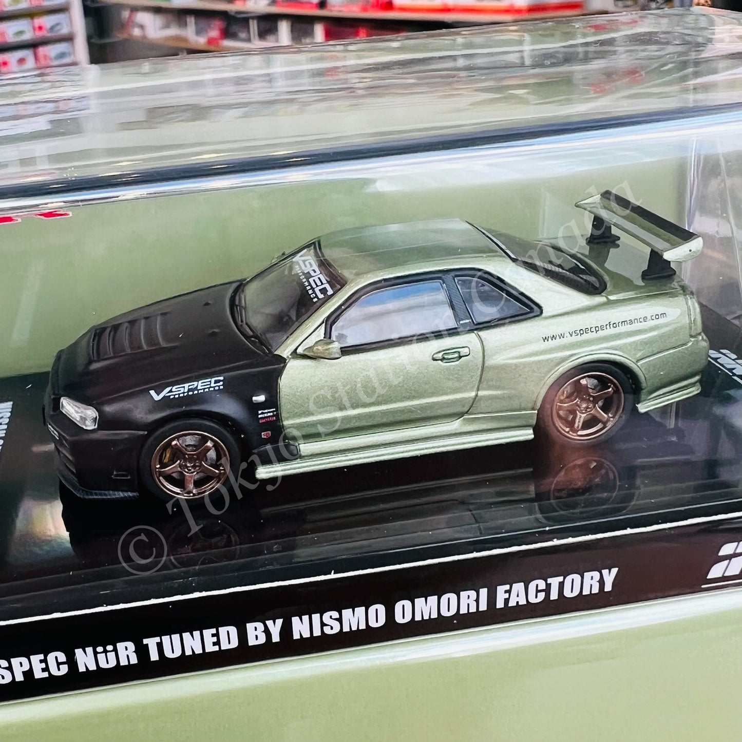 INNO64 1/64 NISSAN SKYLINE GT-R (R34) M-SPEC NUR Tuned by NISMO OMORI FACTORY IN64-R34MS-NOF