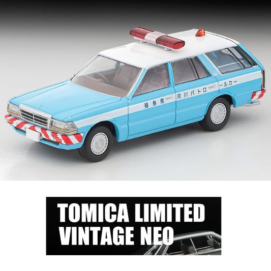 TOMYTEC TLVN 1/64 Nissan Gloria Van River Patrol Car LV-N332a