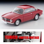 PREORDER TOMYTEC TLV 1/64 Alfa Romeo GT1600 Junior (Red) LV-156c (Approx. Release Date : DECEMBER 2024 subject to manufacturer's final decision)