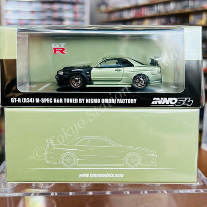 INNO64 1/64 NISSAN SKYLINE GT-R (R34) M-SPEC NUR Tuned by NISMO OMORI FACTORY IN64-R34MS-NOF