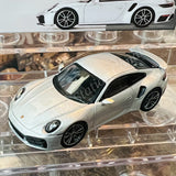 MINI GT 1/64 Porsche 911 Turbo S GT Silver Metallic RHD MGT00354-R