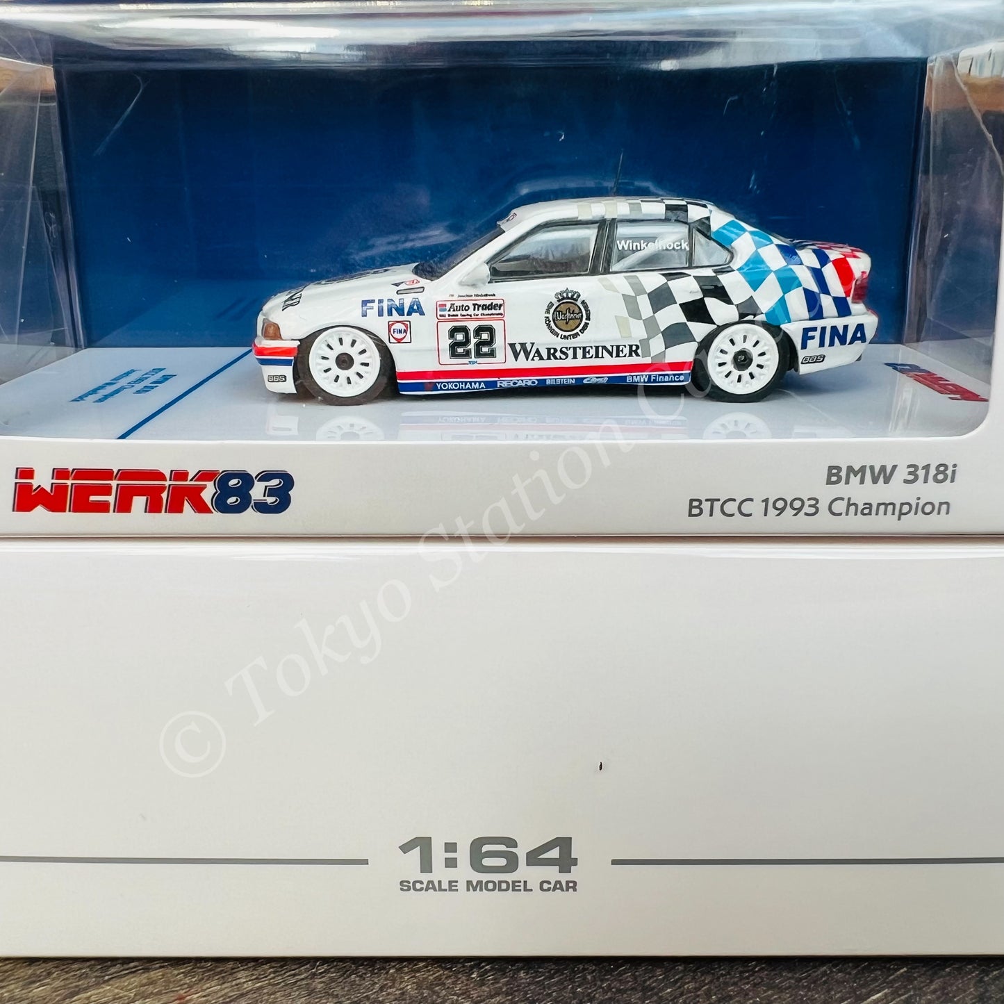 WERK83 1/64 BMW 318i BTCC 1993 Champion Joachim Winkelhock WK83-034d