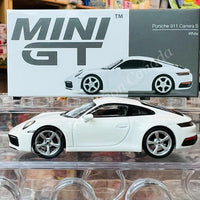 MINI GT 1/64 Porsche 911 (992) Carrera S White RHD MGT00380-R