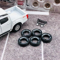 BM CREATIONS JUNIOR 1/64 ISUZU 2016 D-MAX White with Accessory Pack RHD 64B0106