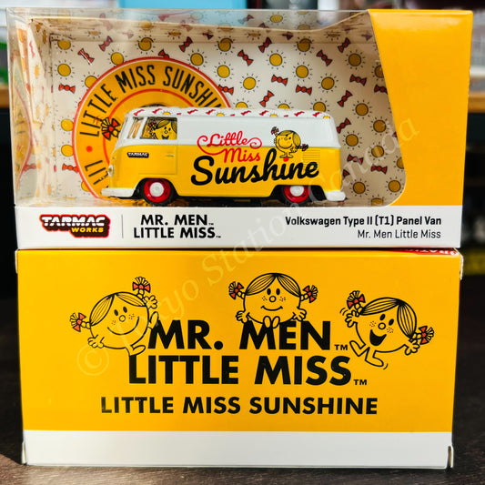 TARMAC WORKS COLLAB64 1/64 VW Type II (T1) Panel Van  Mr. Men Little Miss Little Miss Sunshine T64S-005-MMLM