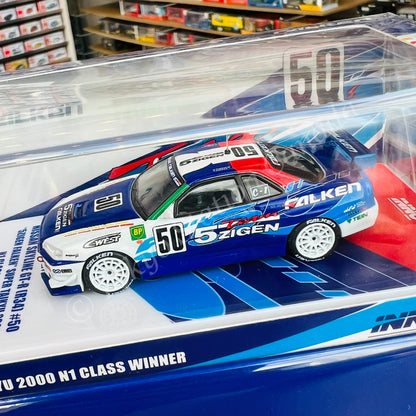 INNO64 1/64 NISSAN SKYLINE GT-R (R34) #50 "5ZIGEN FALKEN" Super Taikyu 2000 N1 Championship Winner IN64-R34-5ZFAL