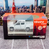 BM CREATIONS JUNIOR 1/64 ISUZU 2016 D-MAX White with Accessory Pack RHD 64B0106