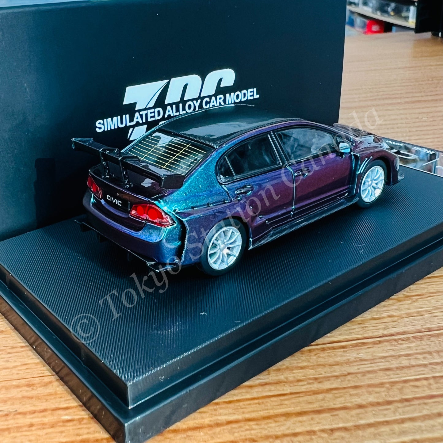 TPC 1/64 Civic FD2 Chameleon with Silver Wheels TPC645704