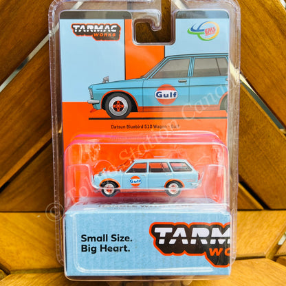 TARMAC WORKS 1/64 Datsun Bluebird 510 Wagon Gulf (Indonesia Exclusive) T64G-026-GULF