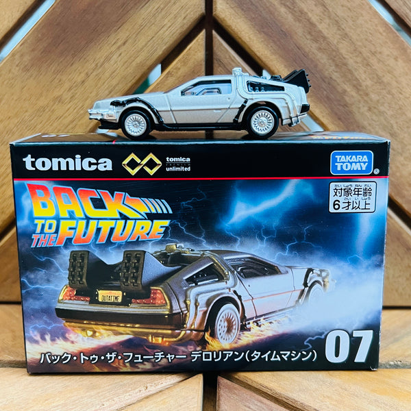 Tomica Premium unlimited 07 Back to the Future DeLorean (Time Machine) Paper Box