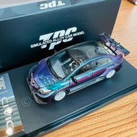 TPC 1/64 Civic FD2 Chameleon with Silver Wheels TPC645704
