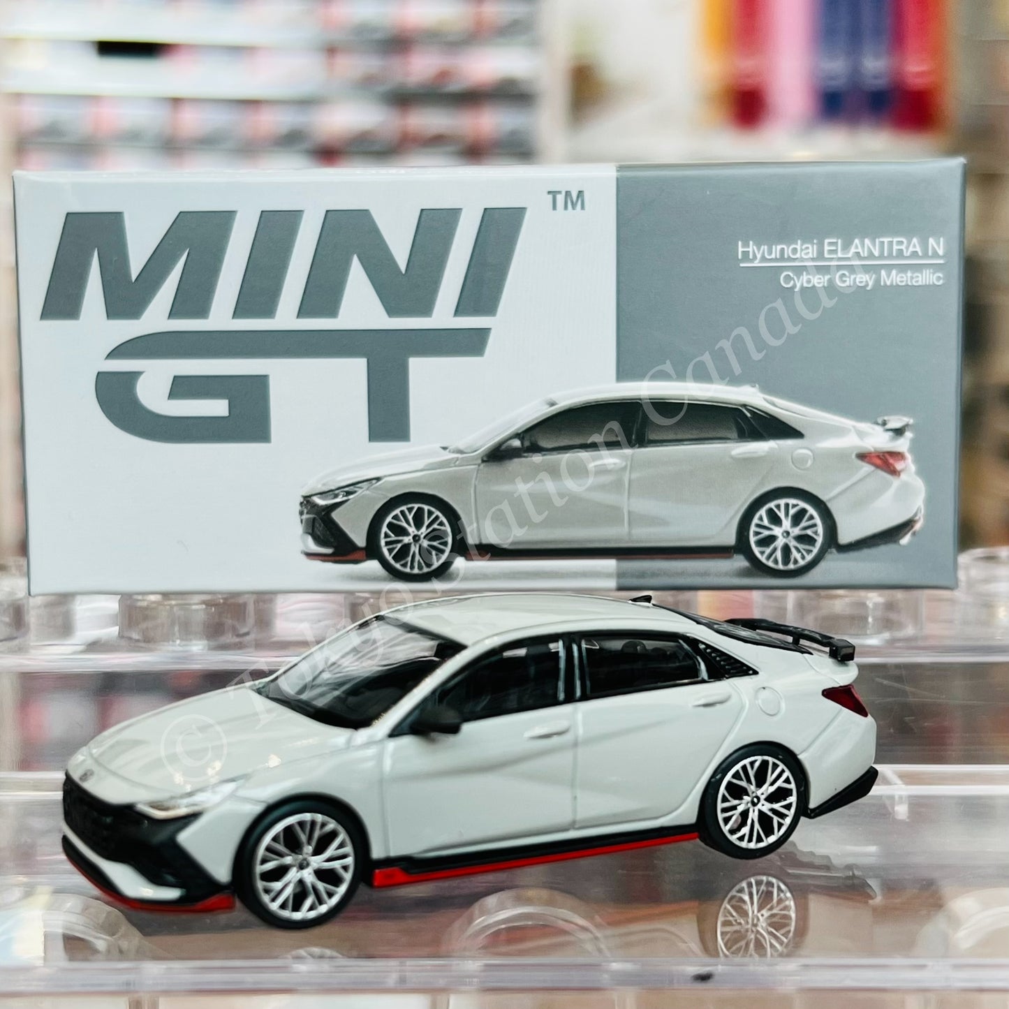 MINI GT 1/64 Hyundai Elantra N Cyber Grey LHD MGT00386-L
