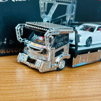 Micro Turbo 1/64 Flatbed Tow Dekotora (Silver Electroplating) Limited Edition