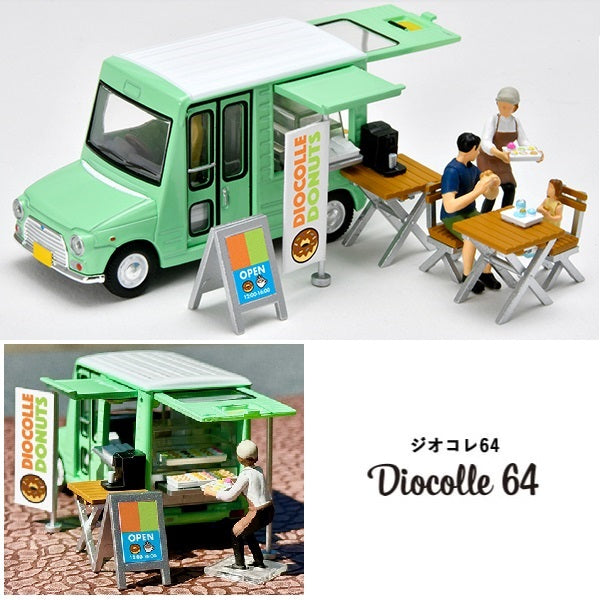 PREORDER TOMYTEC TLVN 1/64 Diocolle 64 #Car Snap 24a Donut Shop (Approx. Release Date : September 2024 subject to manufacturer's final decision)