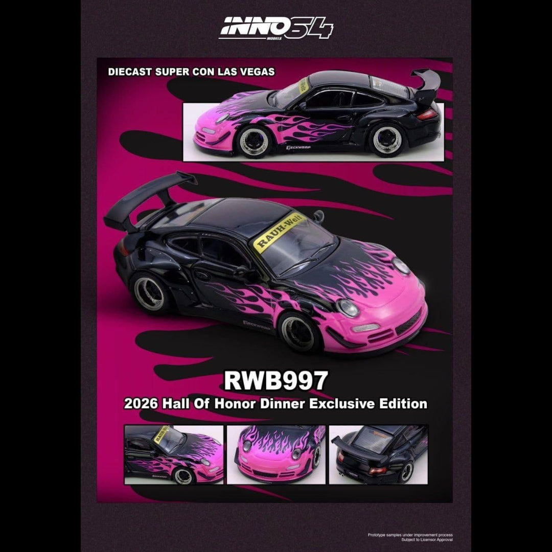 INNO64 RWB 997 Diecast Super Con Las Vegas 2026 Hall of Honor Dinner Exclusive Edition  IN64-997RWB-DSCLV **Limited to ONE per customer**