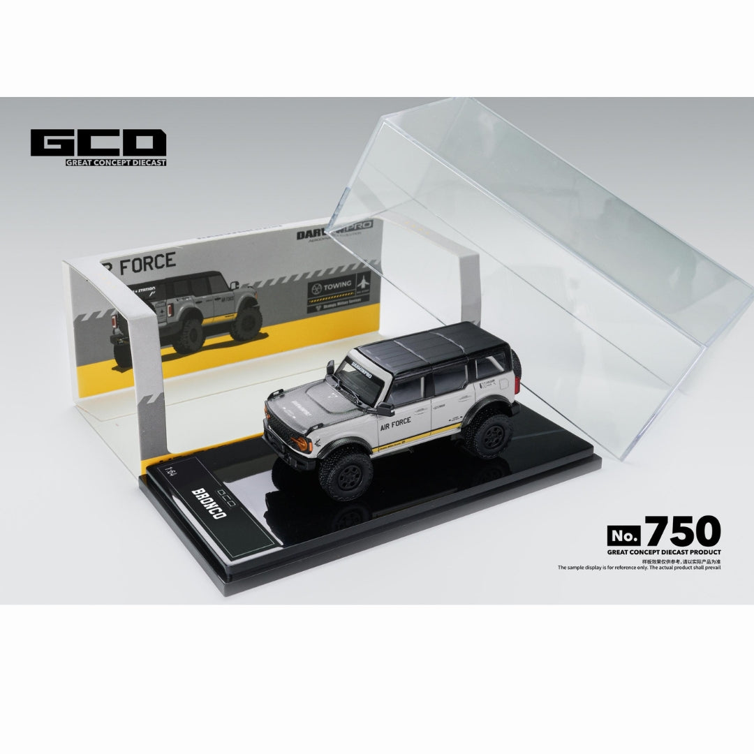 PREORDER GCD 1/64 Bronco DarwinPRO AIR FORCE GREY (LHD) KS-022-750 (Approx. Release Date: Q4 2026 and subject to the manufacturer's final decision)
