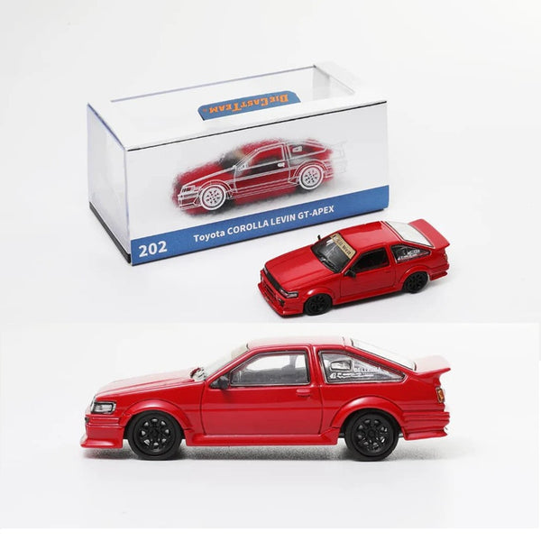 DCT 1/64 RWB Corolla Levin GT-APEX AE86 Red LL-046-202