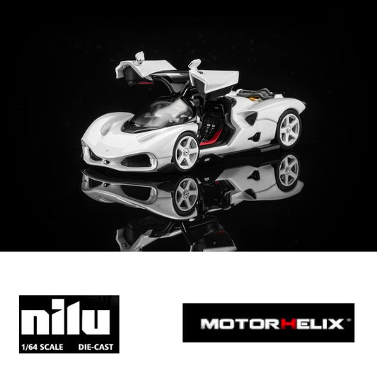 PREORDER Motorhelix 1/64 NILU - Suzuka White M67002 (Approx. Release Date: Q3 2026 and subject to the manufacturer's final decision)