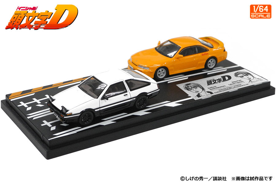 MODELER'S 1/64 Initial D Set Vol.19 Kenta Nakamura Silvia (S14) & Takumi Fujiwara Trueno (AE86) MD64219