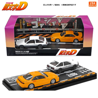 MODELER'S 1/64 Initial D Set Vol.19 Kenta Nakamura Silvia (S14) & Takumi Fujiwara Trueno (AE86) MD64219