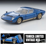 PREORDER TOMYTEC TLVN 1/64 LV Lamborghini Miura SV (Metallic Blue) (Approx. Release Date : OCT 2025 subject to manufacturer's final decision)