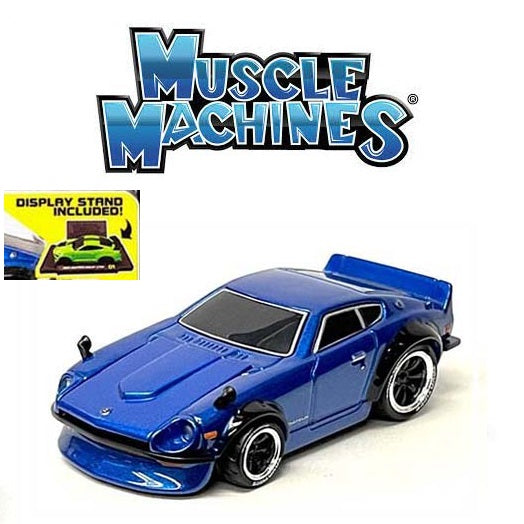 PREORDER Muscle Machines 1/64 1972 Datsun 240Z Blue MS15568BL (Approx. Release Date : MAY 2024 subject to manufacturer's final decision)