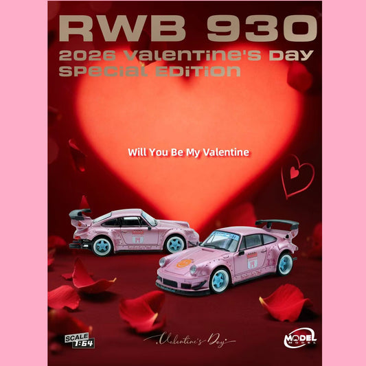 MODELMODEL64 1/64 RWB 930 Valentine's day Special edition MM64-RWB930-Valentine2026