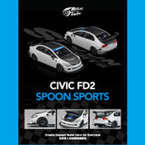 Micro Turbo 1/64 Custom FD2 Spoon - Metallic White MT6411B1