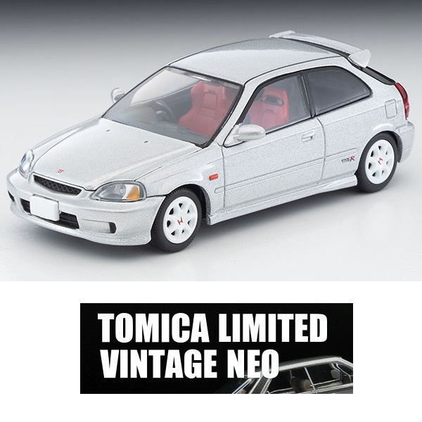 TOMYTEC TLVN 1/64 Honda Civic Type R (Silver) 1999 LV-N165d