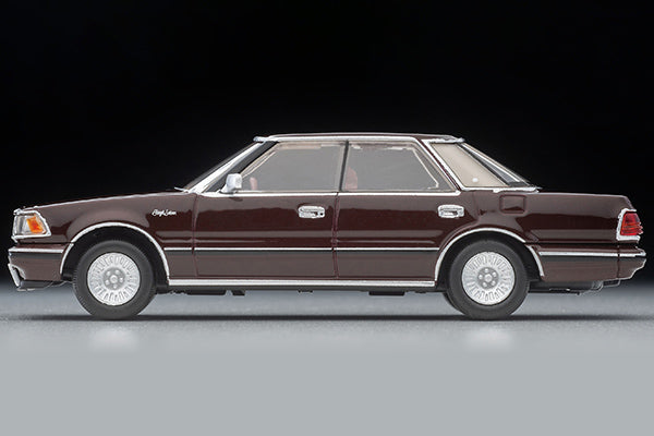 TOMYTEC TLVN 1/64 Toyota Crown Hardtop Supercharged Royal Saloon (Wine) 1985 LV-N175c