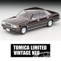 PREORDER TOMYTEC TLVN 1/64 Toyota Crown Hardtop Supercharged Royal Saloon (Wine) 1985 LV-N175c (Approx. Release Date : JUNE 2025 subject to manufacturer's final decision)