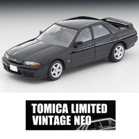 TOMYTEC TLVN 1/64 Nissan Skyline 4-door Sports Sedan GTS-t Type M (Black) Option Equipped 1992 LV-N194c