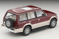 PREORDER TOMYTEC TLVN 1/64 Mitsubishi Pajero Mid Roof Wide VR (Red/Beige) 1996 LV-N206b (Approx. Release Date : Feb 2025 subject to manufacturer's final decision)