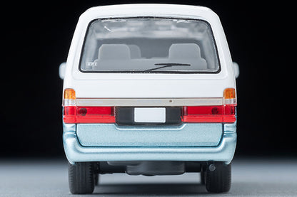 TOMYTEC TLVN 1/64 Toyota Hiace Wagon Super Custom (White / Light Blue) 1990 LV-N208d