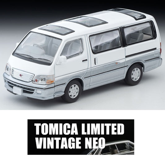 TOMYTEC TLVN 1/64 Toyota Hiace Wagon Super Custom G (White/Silver) 2001  LV-N216d