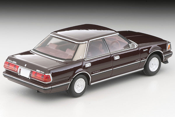 TOMYTEC TLVN 1/64 Toyota Crown Hardtop Supercharged Royal Saloon (Wine) 1985 LV-N175c