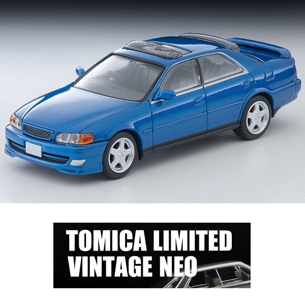 TOMYTEC TLVN 1/64 Toyota Chaser 2.5 Tourer V (Blue) 1998 LV-N224e
