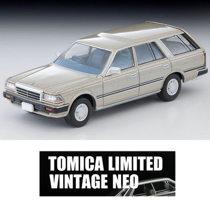 TOMYTEC TLVN 1/64 Nissan Gloria Wagon V20E GL (Yellowish Silver) 1991  LV-N244b