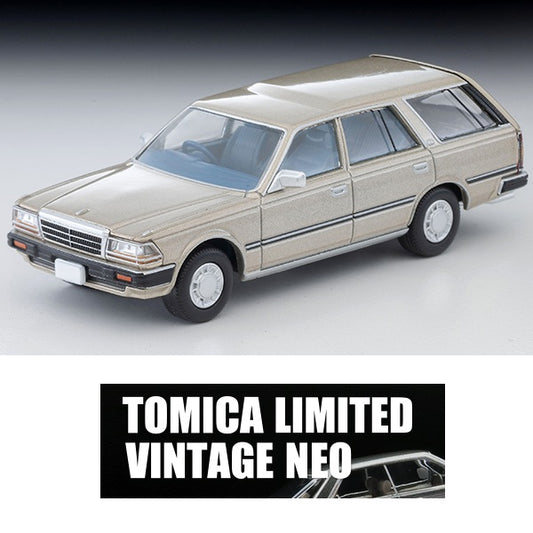 TOMYTEC TLVN 1/64 Nissan Gloria Wagon V20E GL (Yellowish Silver) 1991  LV-N244b