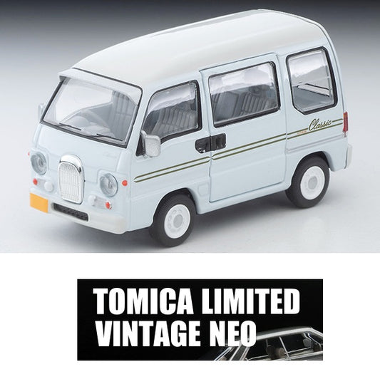 TOMYTEC TLVN 1/64 Subaru Sambar Dias Classic 40th Anniversary (light blue/white) 1998 LV-N249f