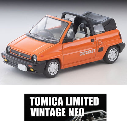 PREORDER TOMYTEC TLVN 1/64 Honda City Cabriolet (Orange) 1984 LV-N262c (Approx. Release Date : JULY 2026 subject to manufacturer's final decision)