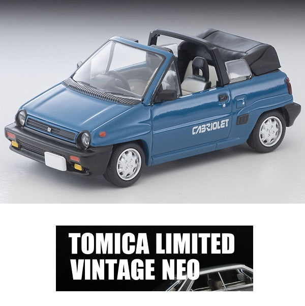PREORDER TOMYTEC TLVN 1/64 Honda City Cabriolet (Blue) 1984 LV-N262d (Approx. Release Date : JULY 2026 subject to manufacturer's final decision)