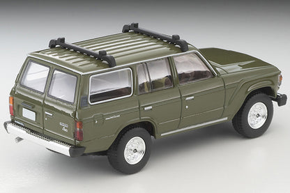 TOMYTEC TLVN 1/64 Toyota Land Cruiser 60 (Olive) Canoe, Figure Included LV-N279e