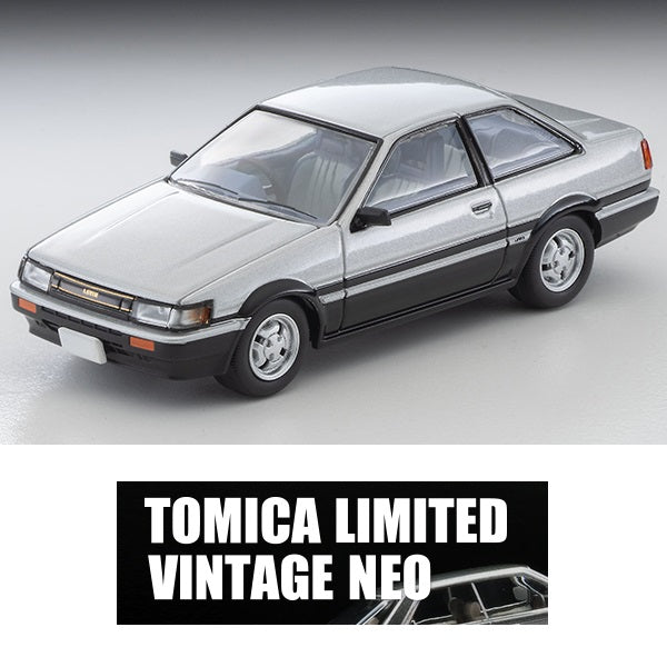 TOMYTEC TLVN 1/64 Toyota Corolla Levin 2-door GT-APEX (silver/black) 1984 LV-N284c