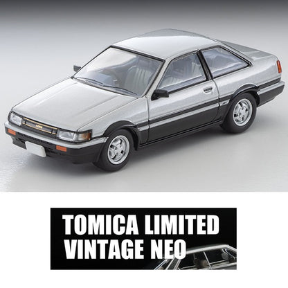 TOMYTEC TLVN 1/64 Toyota Corolla Levin 2-door GT-APEX (silver/black) 1984 LV-N284c