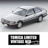 PREORDER TOMYTEC TLVN 1/64 Toyota Corolla Levin 2-door GT-APEX (silver/black) 1984 LV-N284c (Approx. Release Date : July 2024 subject to manufacturer's final decision)